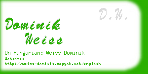 dominik weiss business card